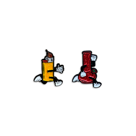 Lighter-Bong Set (glitter)