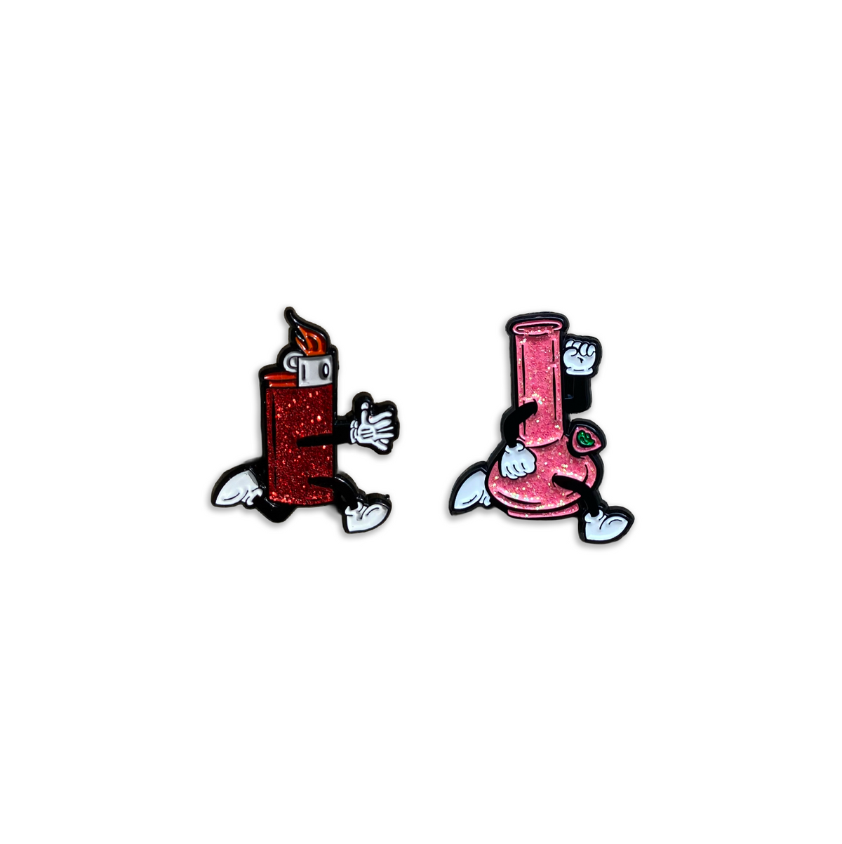 Lighter-Bong Set (glitter)